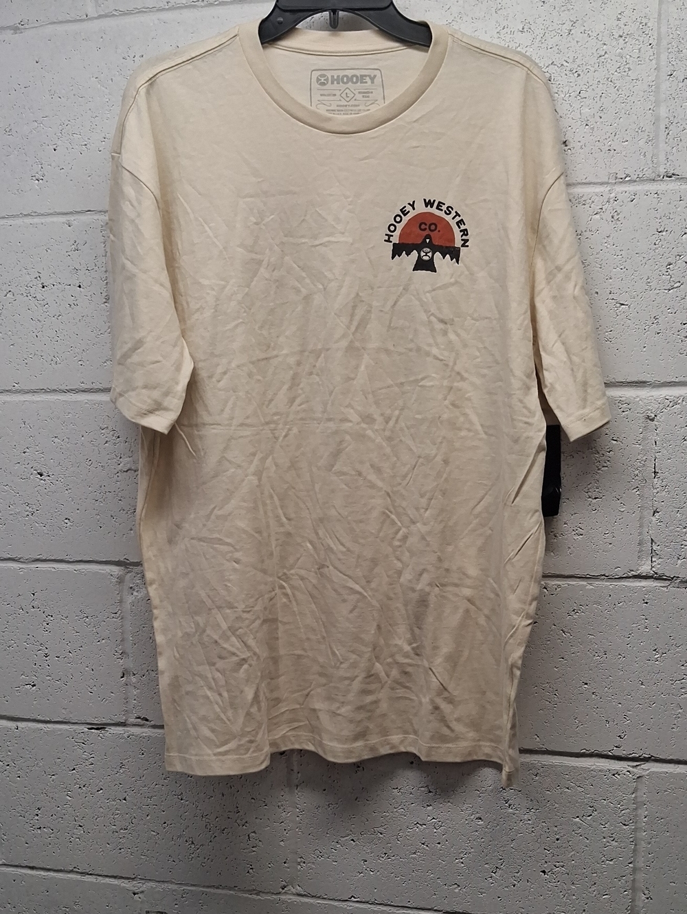 NWT Hooey Western Co. Men's Cream Graphic T-Shirt